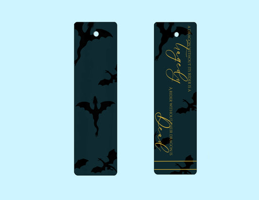 Black & Gold Dragon Bookmark